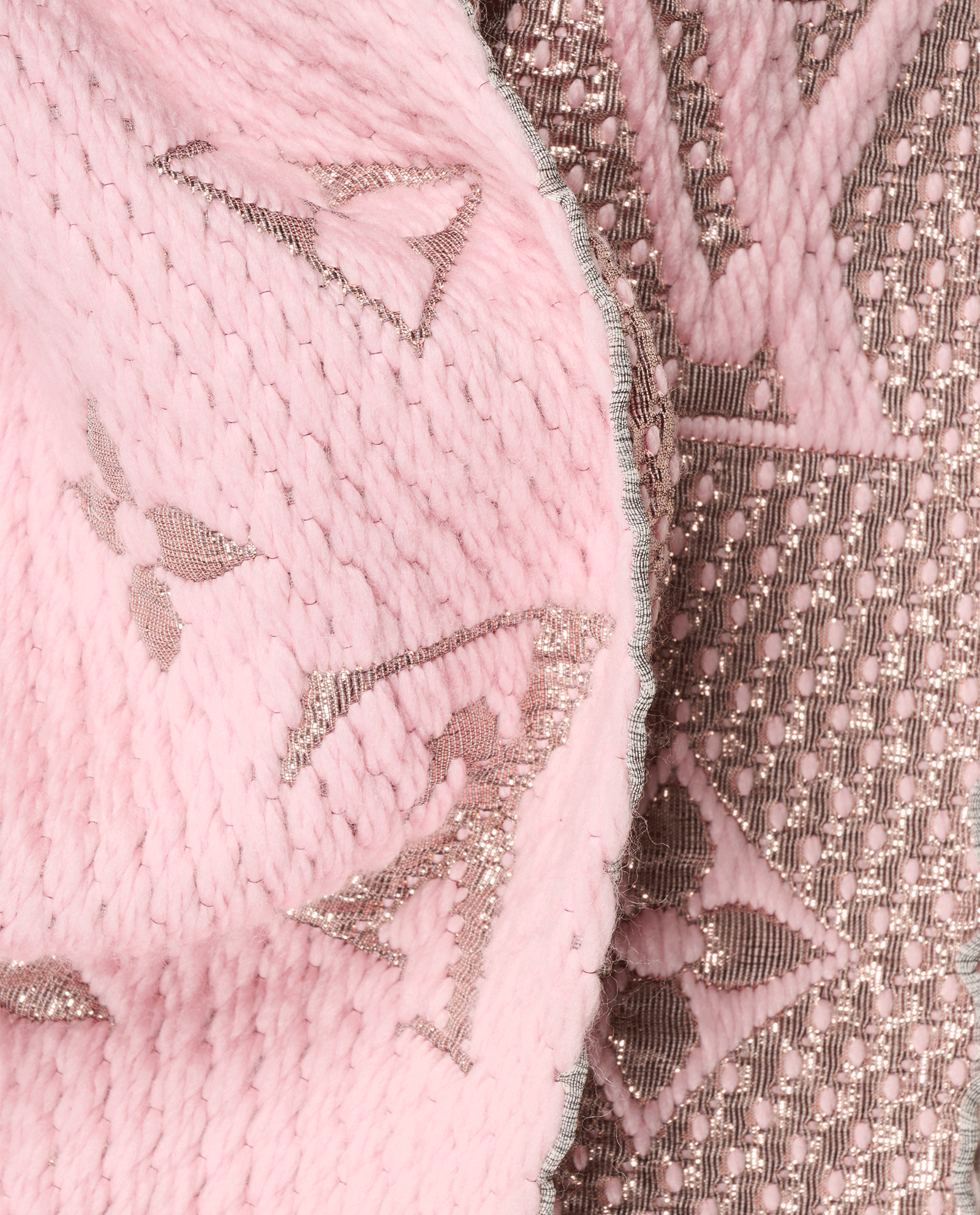 Louis Vuitton Logomania Scarf, &pound;250, Accessories, Pink/Silver, Silk/Wool, Other view