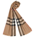 Burberry Check Fringed Shawl, &pound;120, Accessories, Brown, Silk/Wool, Other view