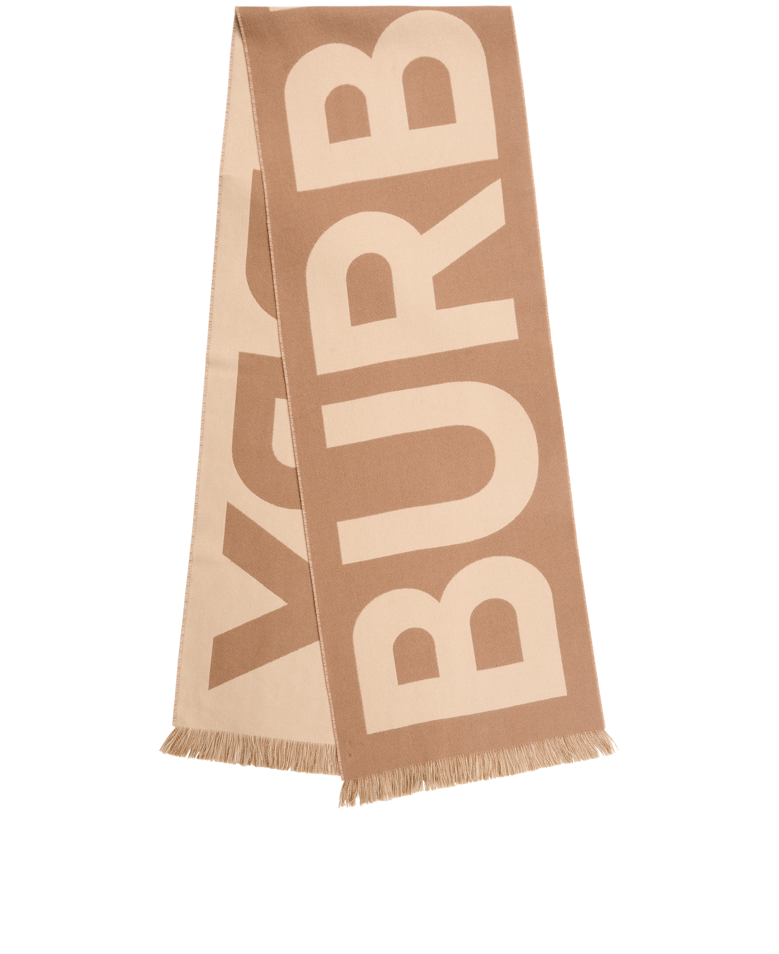 Burberry Logo Scarf, &pound;150, Accessories, Brown, Wool, Back view