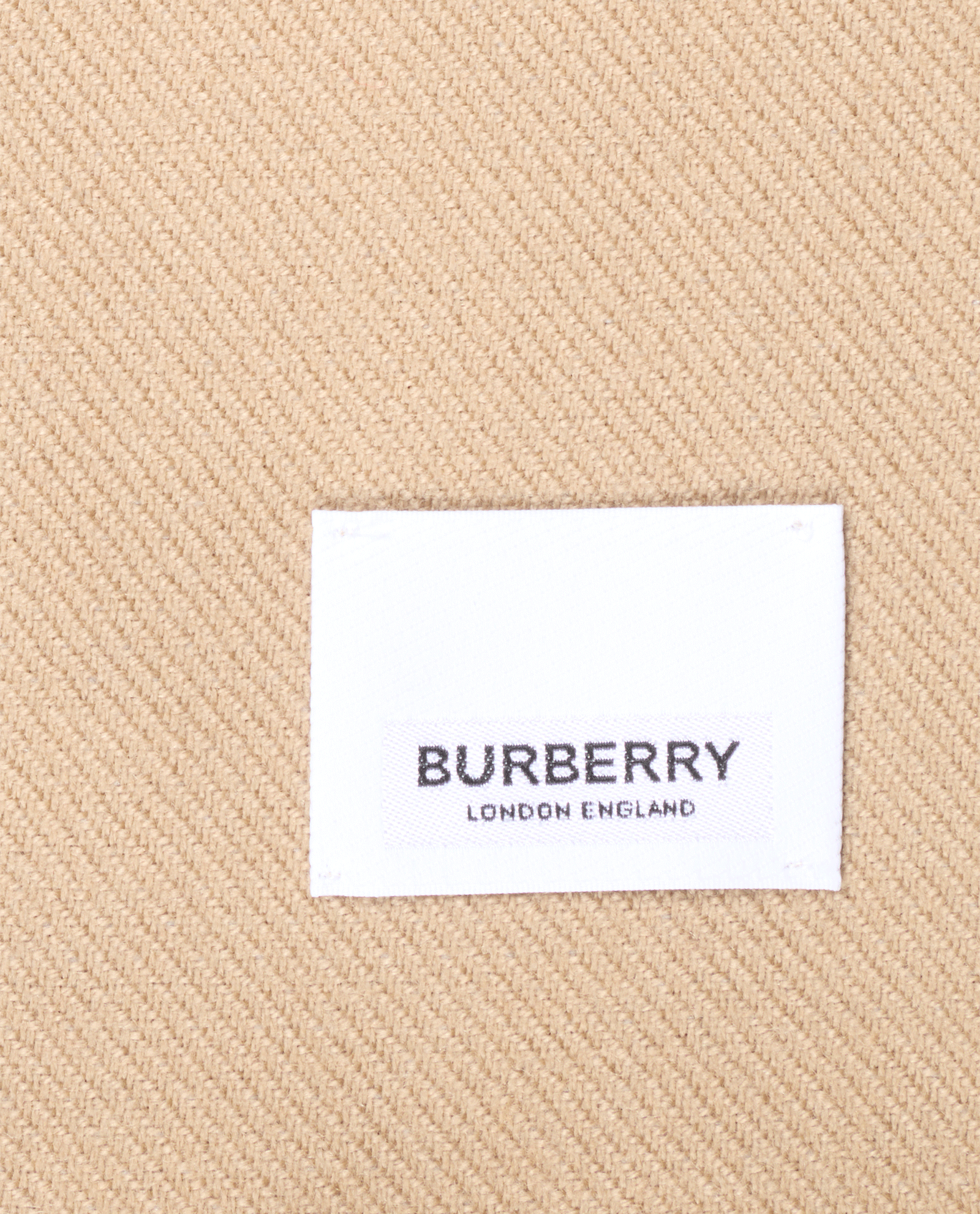 Burberry Logo Scarf, &pound;150, Accessories, Brown, Wool, Other view