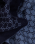Gucci GG Fringed Scarf, &pound;230, Accessories, Blue, Wool, Other view