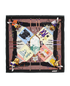 Hermes Le Carnaval De Venise Carre 90, &pound;180, Accessories, Black/Cream, Silk, Back view