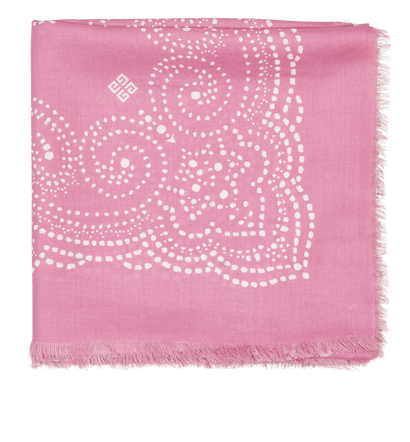 Givenchy Paisley Shawl, &pound;120, Accessories, Pink, Modal, Front view