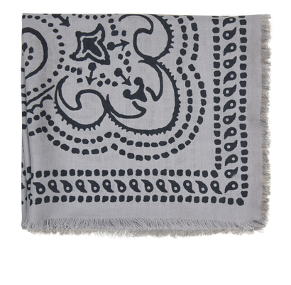 Givenchy Paisley Shawl, &pound;110, Accessories, Black/Grey, Modal, Front view
