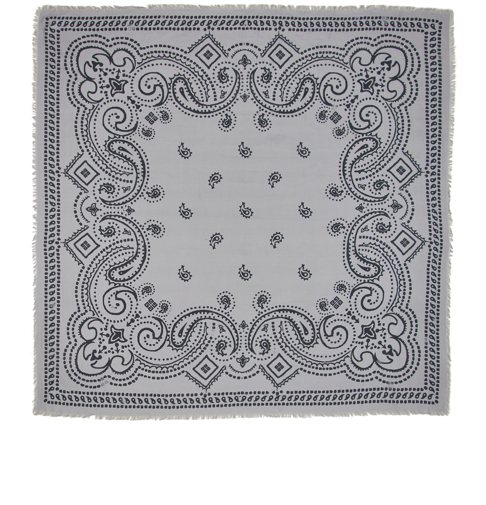 Givenchy Paisley Shawl, &pound;110, Accessories, Black/Grey, Modal, Back view