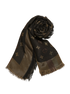 Louis Vuitton So Shine Monogram Shawl, &pound;250, Accessories, Black/Bronze/Brown, Silk/Viscose, Other view
