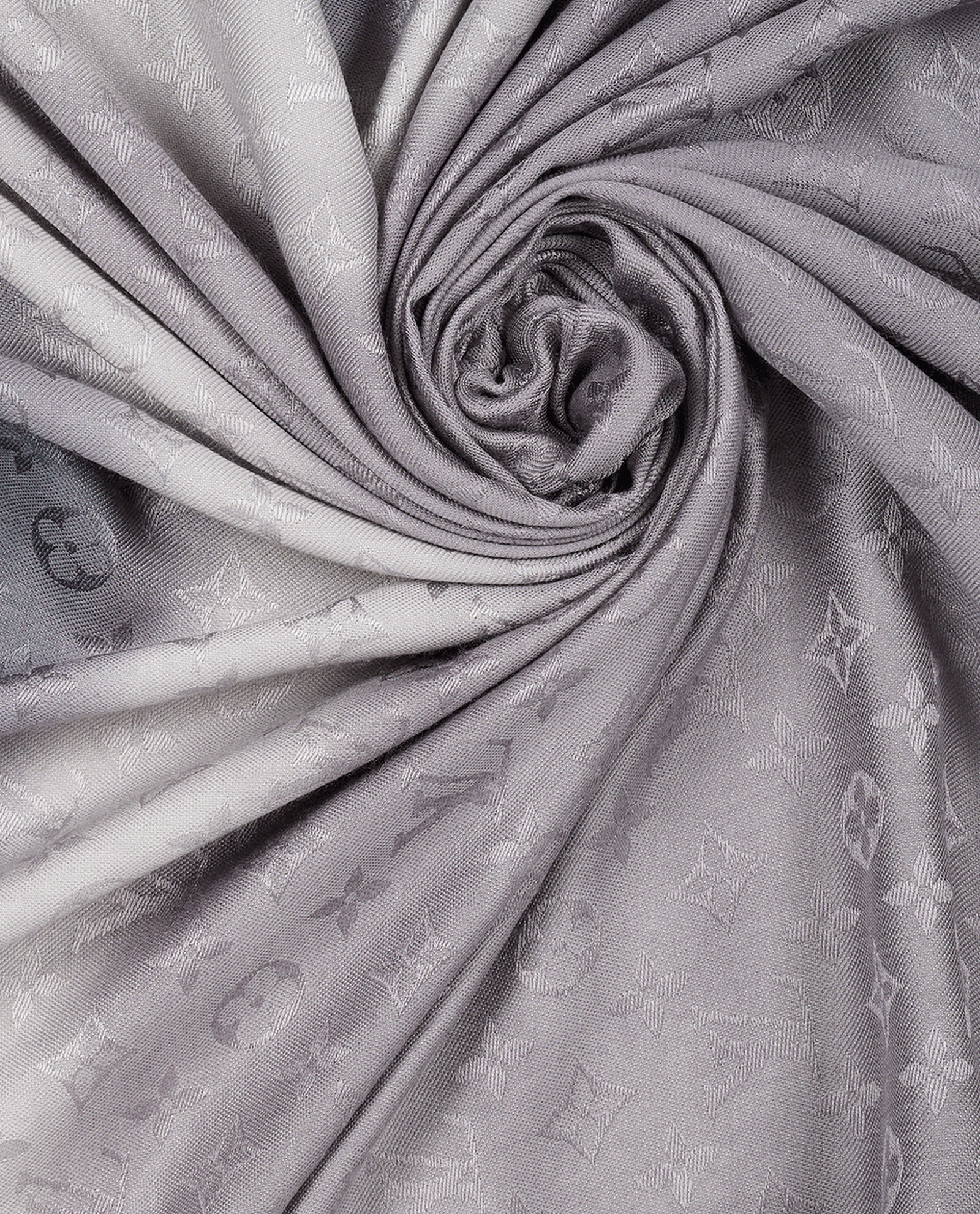 Louis Vuitton Ombre Monogram Shawl, &pound;350, Accessories, Black/Grey, Cashmere/Wool, Other view