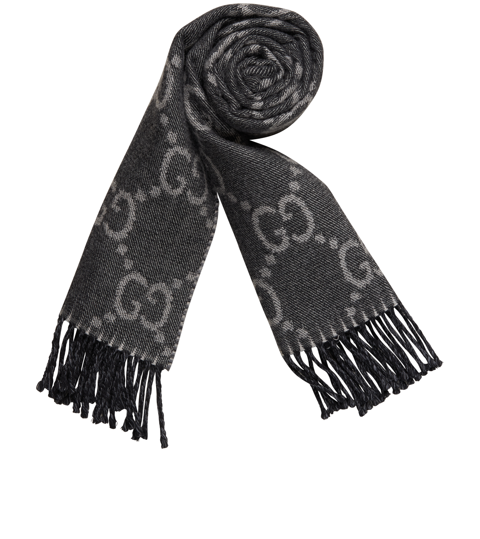 Gucci GG Scarf, &pound;220, Accessories, Black, Wool, Other view