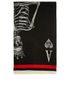 Alexander McQueen Skeleton Blanket Scarf, front view