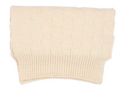 Bottega Veneta Intrecciato Knit Scarf, &pound;90, Accessories, Cream, Wool, Front view