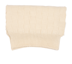 Bottega Veneta Intrecciato Knit Scarf, Wool, Cream, 3*