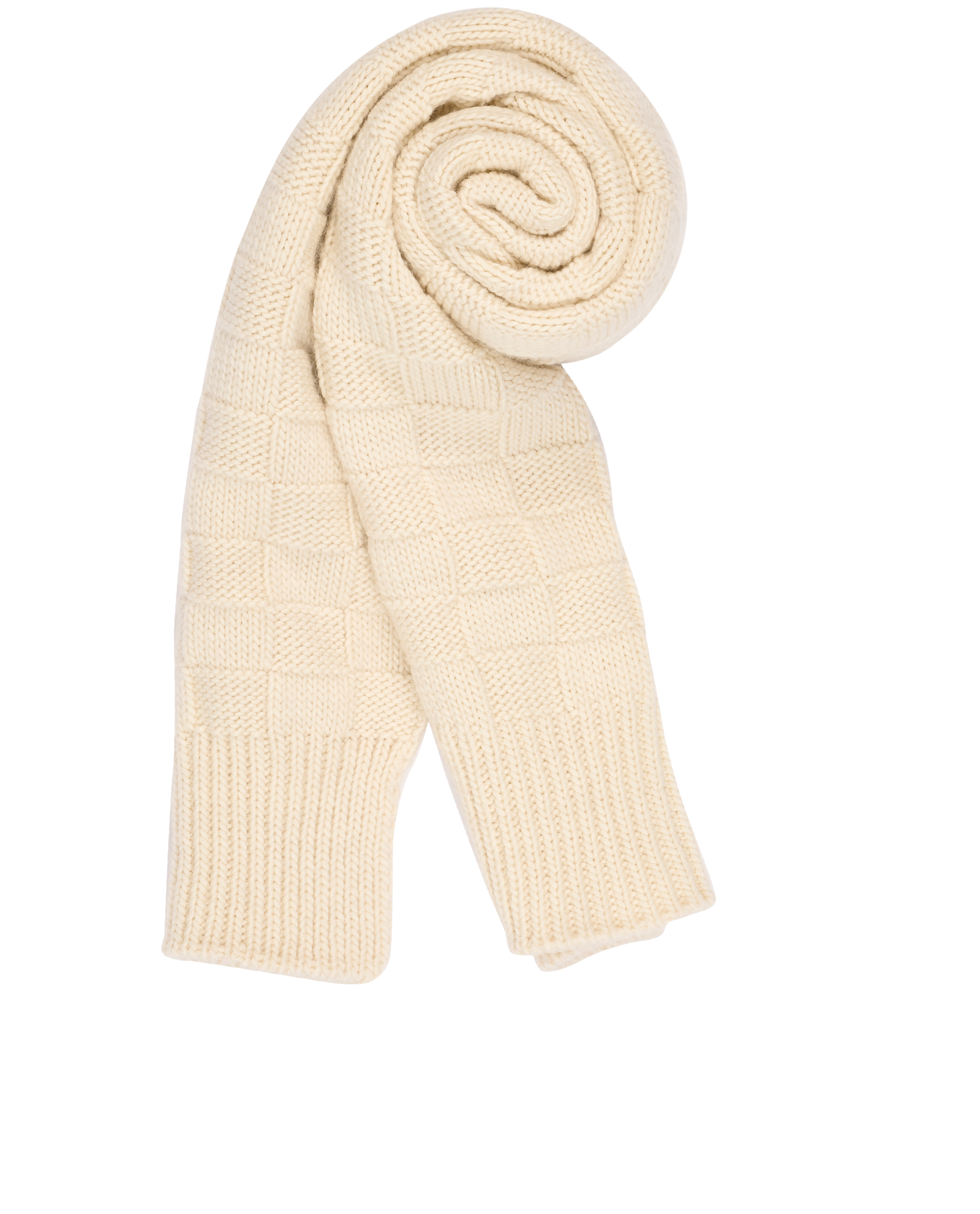 Bottega Veneta Intrecciato Knit Scarf, &pound;90, Accessories, Cream, Wool, Other view