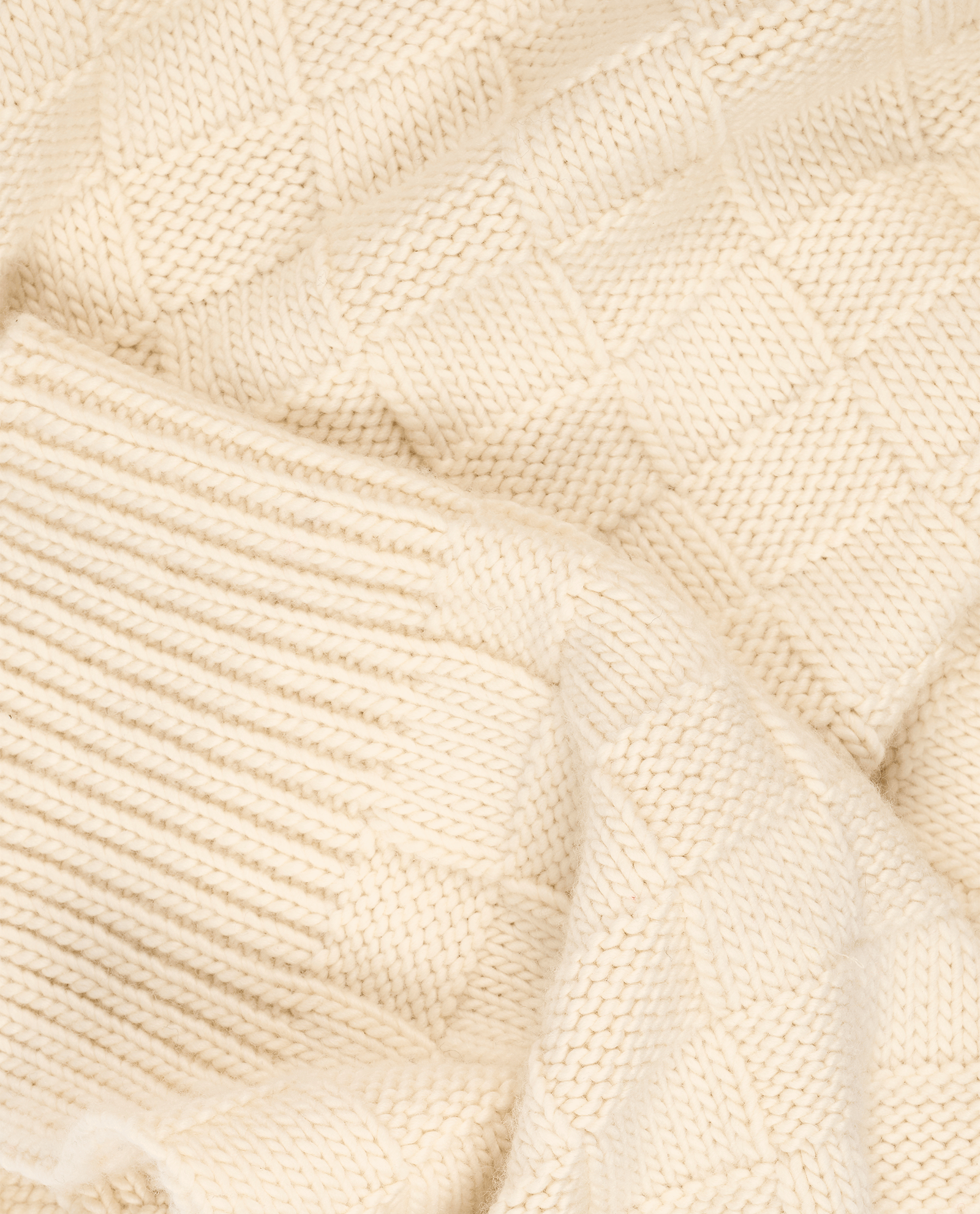 Bottega Veneta Intrecciato Knit Scarf, &pound;90, Accessories, Cream, Wool, Other view