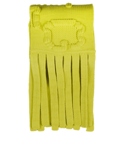 Bottega Veneta Letter Print Scarf, Polyamide, Yellow, MII, 3*