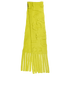 Bottega Veneta Letter Print Scarf, &pound;180, Accessories, Yellow, Polyester (Polymer), Back view