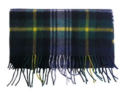 Burberry Vintage Check Scarf, cashmere, green/blue, 3