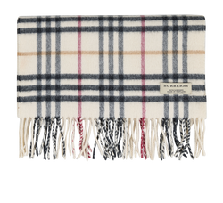 Burberry House Check Scarf, Cashmere, Cream, MIS, 2*