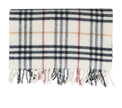 Burberry House Check Scarf, Wool, Cream, MIS, 2*