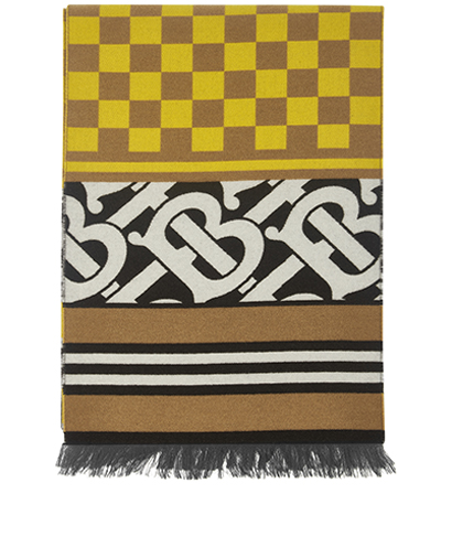 Burberry Montage Jacquard scarf, front view