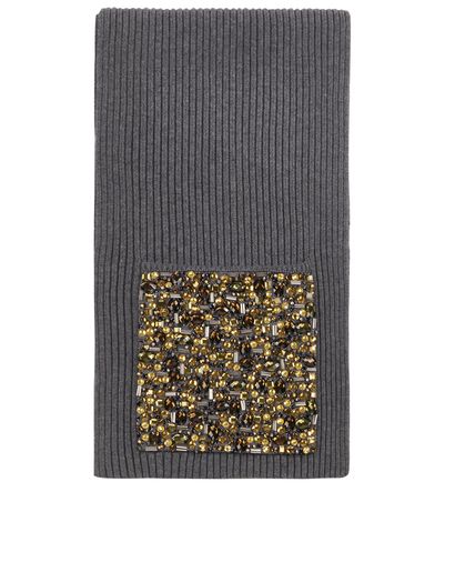 Burberry Embellished Pocket Scarf, front view