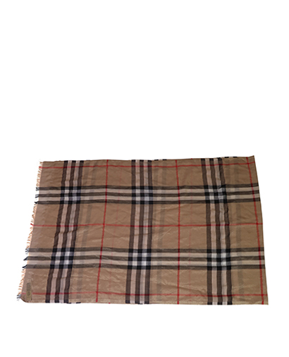 Burberry Nova Glitter Check Scarf, front view