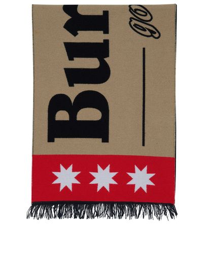Burberry Football Logo Scarf, front view