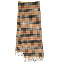 Burberry Check Scarf, Wool, Beige, 3*