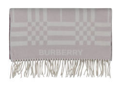 Burberry Ombre Check Scarf, Cashmere, Burgundy, 3*