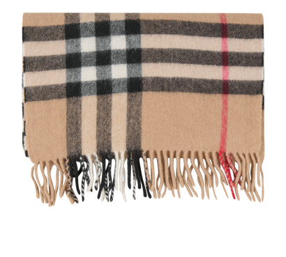 Burberry Checked Scarf, &pound;120, Accessories, Beige, Cashmere, Front view
