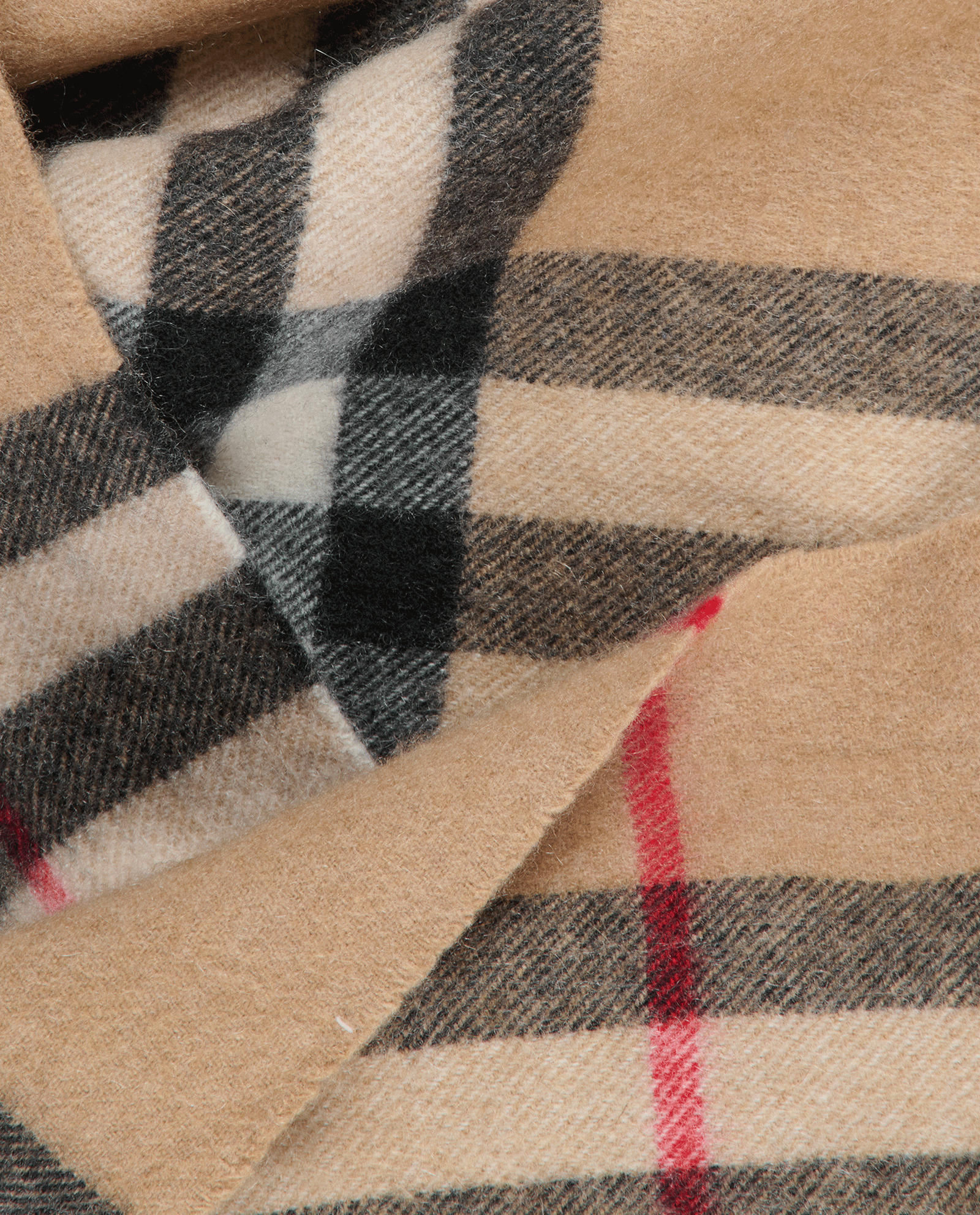 Burberry Checked Scarf, &pound;120, Accessories, Beige, Cashmere, Other view