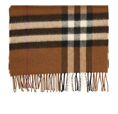 Burberry Check Fringed Scarf, front view