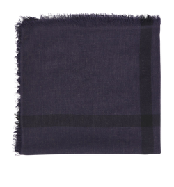 Burberry Check Scarf, Modal, Purple, 120 x 120, 4