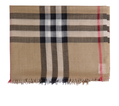 Burberry Giant Check Gauze Scarf, front view