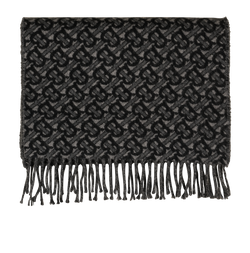 Burberry TB Scarf, Cashmere, Grey, MIS, 3*