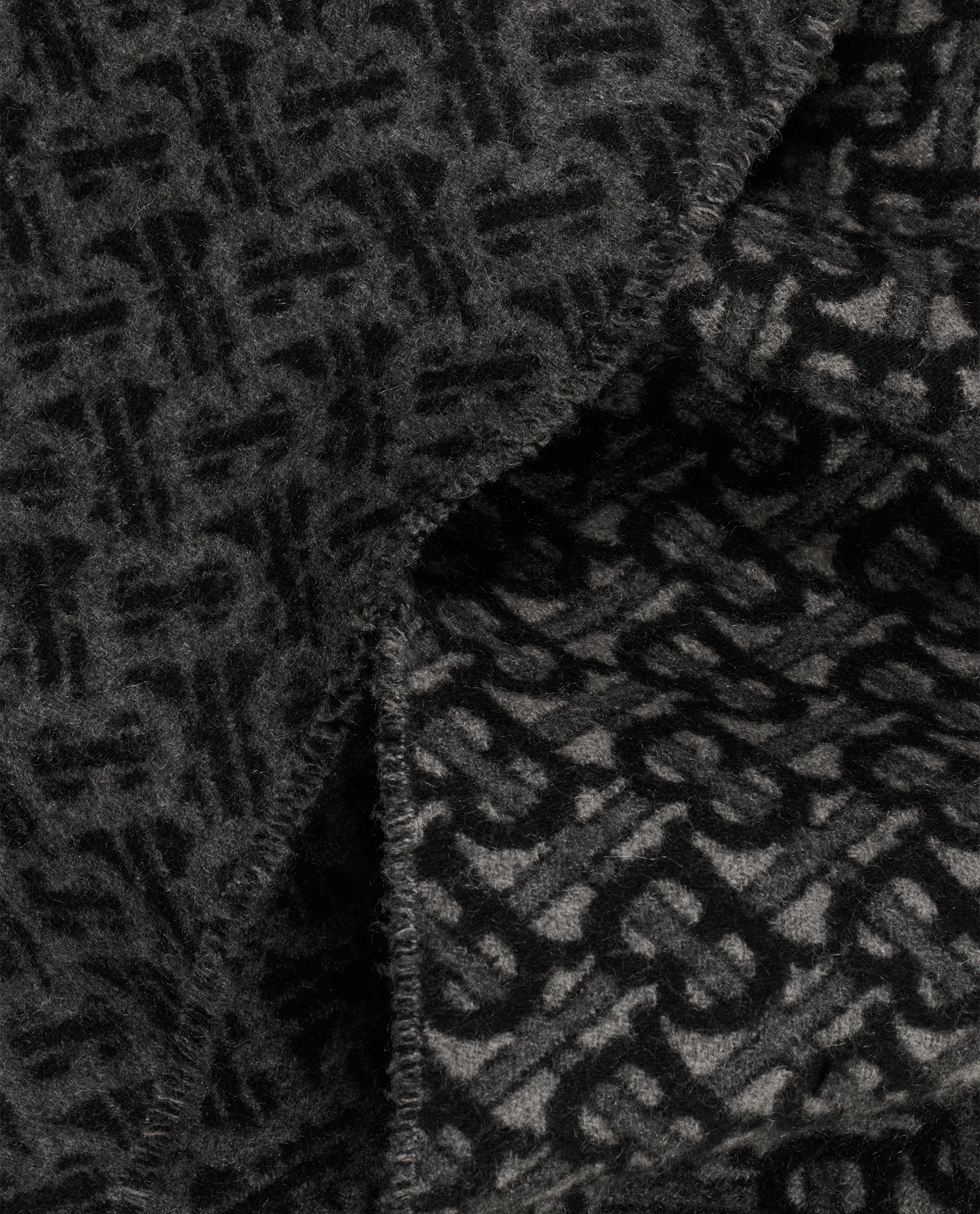 Burberry TB Scarf, &pound;250, Accessories, Black/Grey, Cashmere, Other view