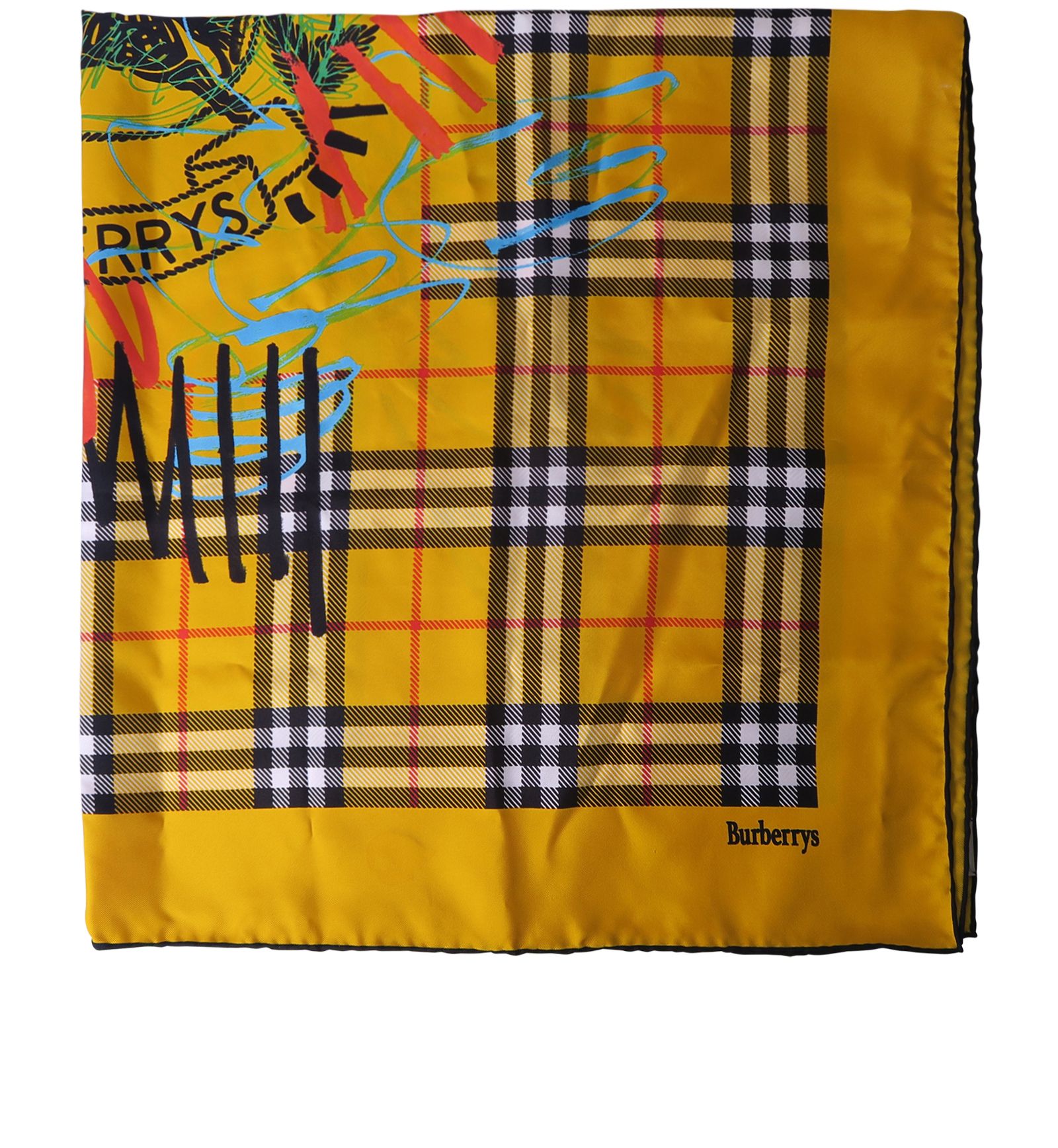 Burberry graffiti vintage check scarf hotsell