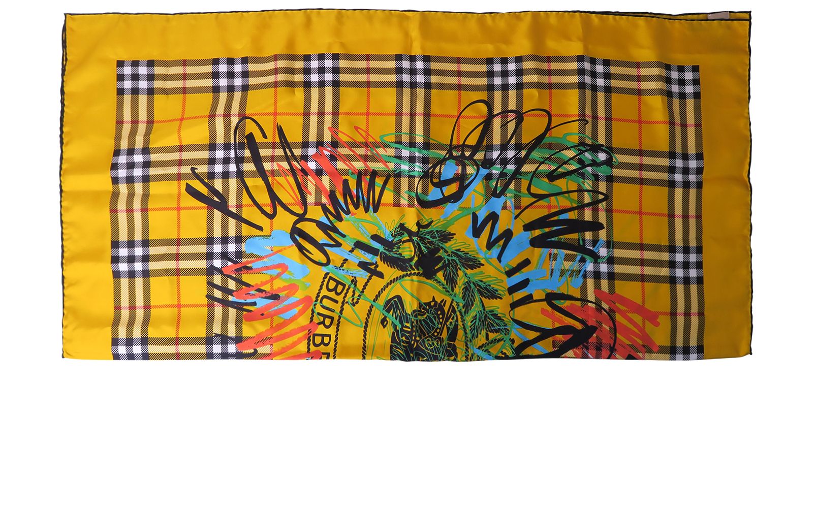 Burberry graffiti vintage check scarf deals