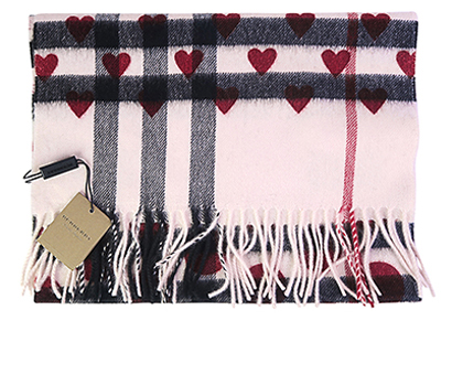 Burberry pink heart scarf online