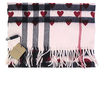 Burberry Heart Check Scarf, front view