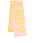 Burberry Text Logo Football Scarf, back view