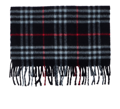 Burberry Check Scarf, &pound;220, Accessories, Blue, Cashmere, Front view