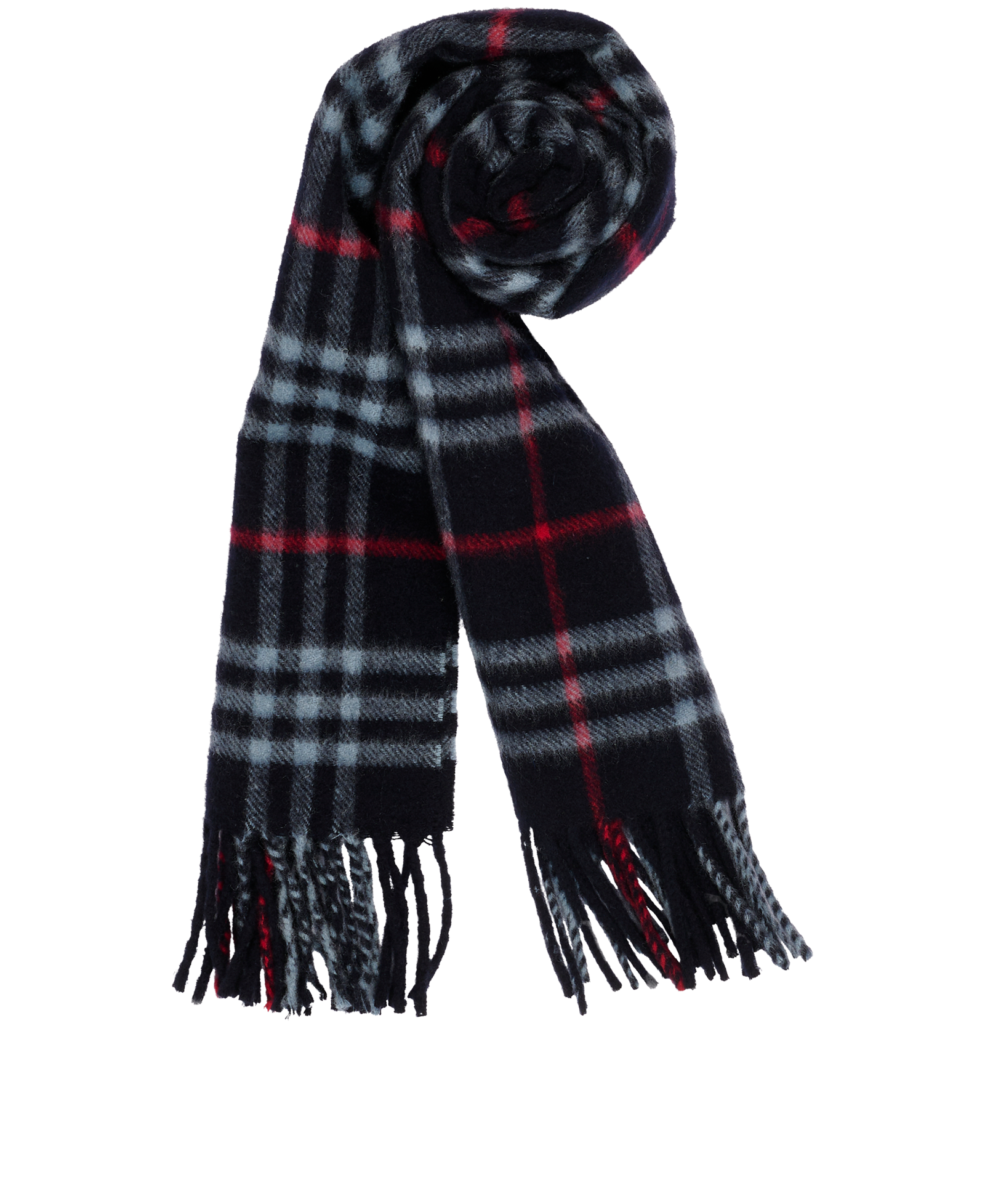 Burberry Check Scarf, &pound;220, Accessories, Blue, Cashmere, Other view