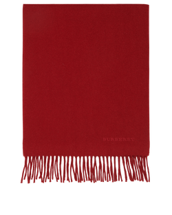 Burberry Fringed Scarf, Cashmere, Red, 150cm, 3*