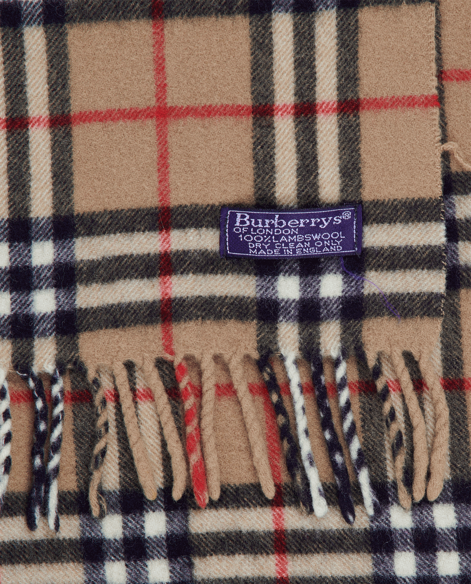 Burberry Vintage Check Scarf, &pound;120, Accessories, Beige, Wool, Other view