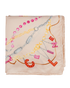 Celine Ornaments Print Scarf, &pound;220, Accessories, Pink, Silk, Front view