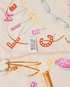 Celine Ornaments Print Scarf, &pound;220, Accessories, Pink, Silk, Other view