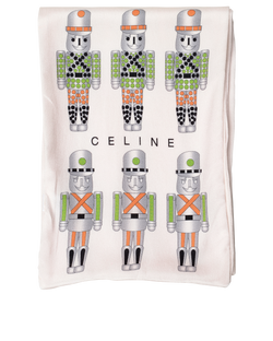 Celine Nutcracker Print Maxi Twilly, Silk, Pink, 3*