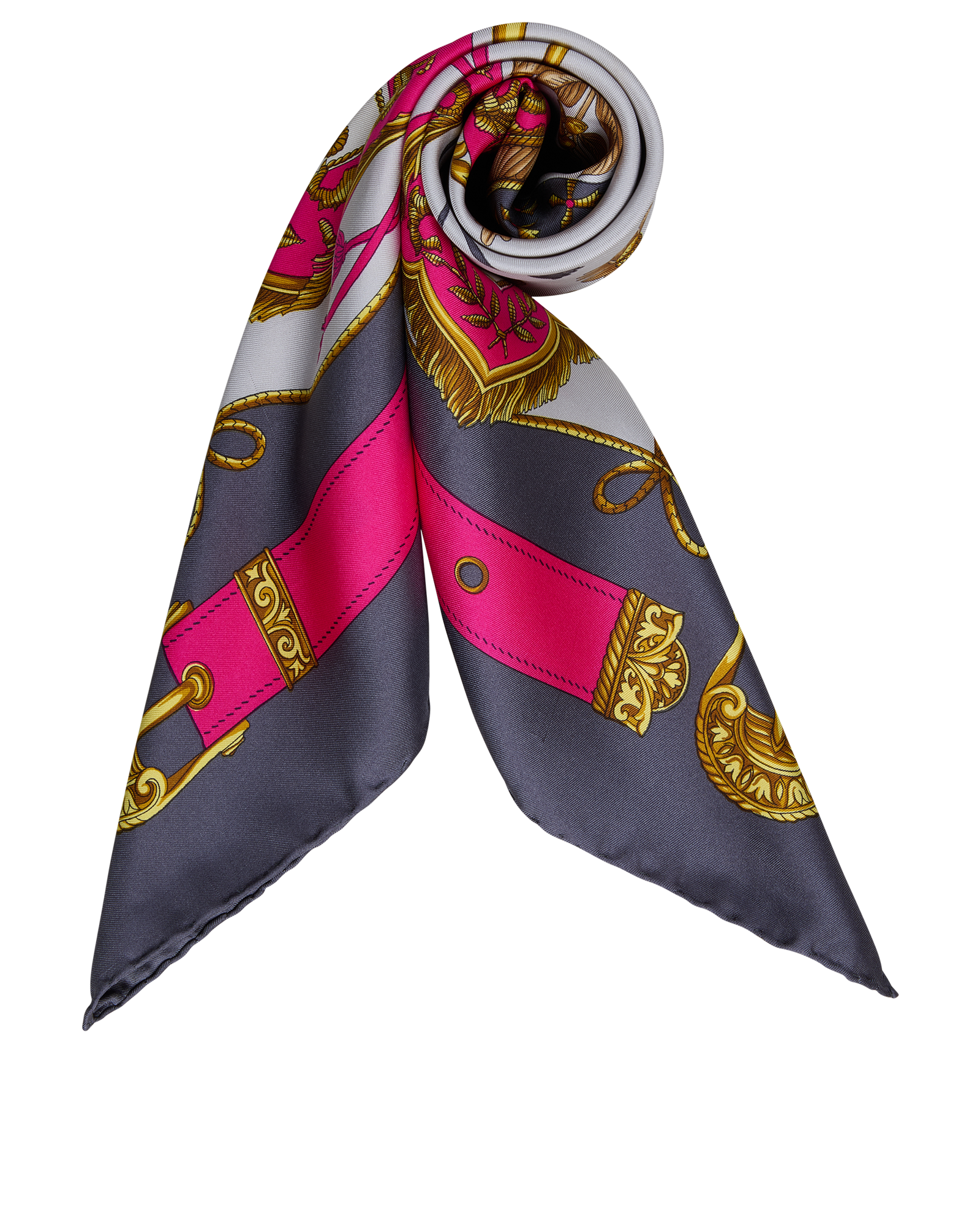 Celine 90 Scarf, &pound;190, Accessories, Grey/Pink, Silk, Other view