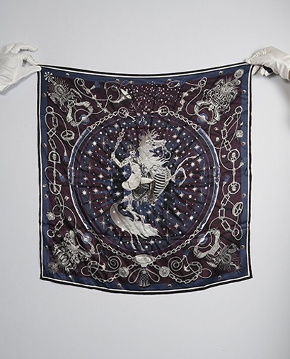 Hermes C'est la Fete Scarf, front view
