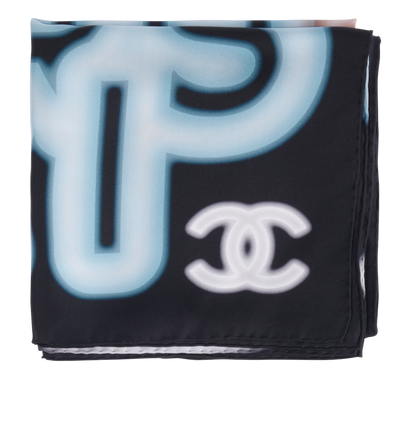 Chanel Neon-Print Scarf, front view
